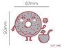 Misskuty Troquel fino ZAG Verano donut 3u.