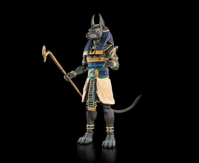 Four Horsemen Toy Design Figura Obscura figurine Anubis Black & Blue