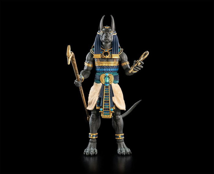 Four Horsemen Toy Design Figura Obscura figurine Anubis Black & Blue