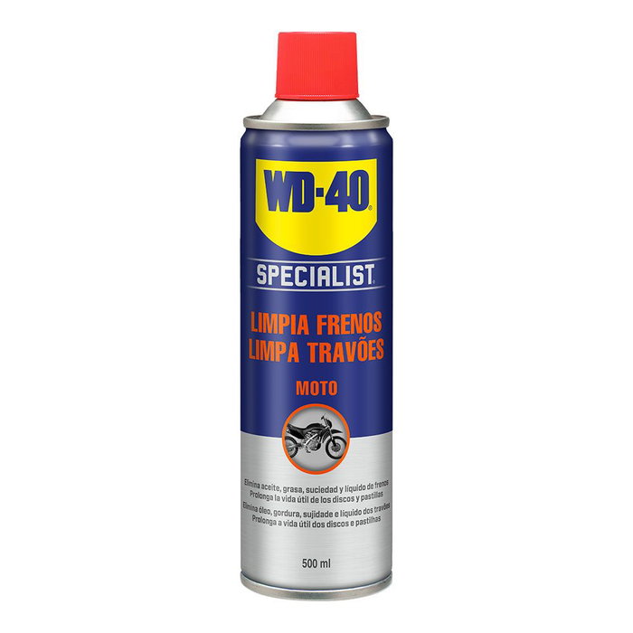 WD40 Nettoyant freins Specialist 500 ml Spray pour motos et voitures WD40 Nettoyant freins Specialist 500 ml Spray pour motos et voitures