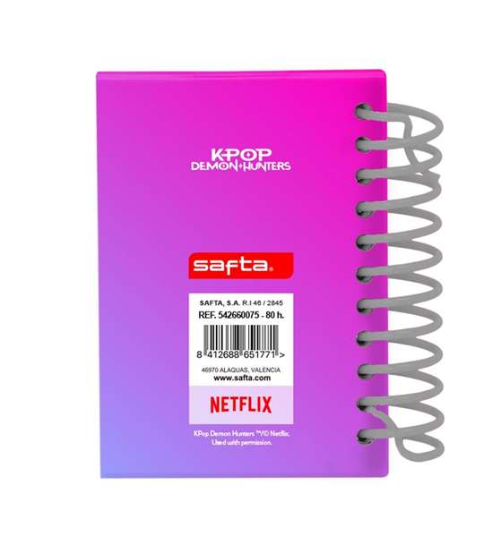 Safta Bloc de notes A7 K-Pop Demon Hunters