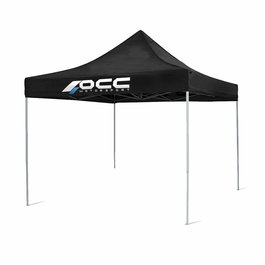Occ Motorsport OCCCARP03 Carpa Racing Tente Pliante 3x3M Acier Inox Noir 420D Imperméable