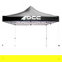 Occ Motorsport OCCCARP03 Carpa Racing Tente Pliante 3x3M Acier Inox Noir 420D Imperméable