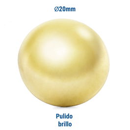 HEICO Tachuela Lisa Hierro Ø20mm Diam.Tach 20Mm Acabado Latonado (Set de 100)