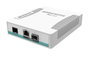 MikroTik CRS106-1C 5S Switch intelligent avec 1 port Gigabit combo Ethernet/SFP et 5 cages SFP 1.25Gbps - CPU 400 MHz, 128 Mo RAM, RouterOS L5, PoE entrée, blanc