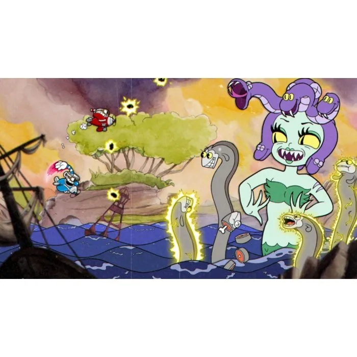 StudioMDHR Cuphead (Nintendo Switch) - Jeu d'action plates-formes run and gun avec animations traditionnelles et bande-son jazz