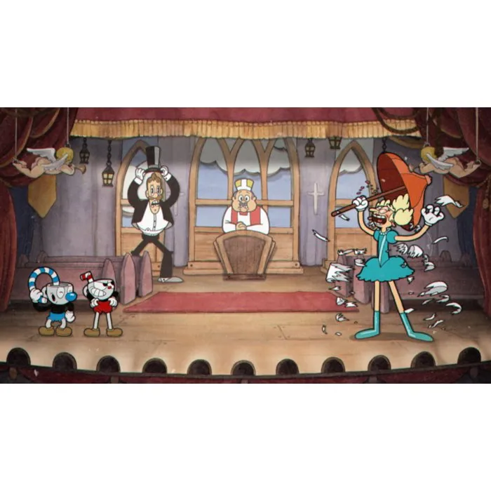 StudioMDHR Cuphead (Nintendo Switch) - Jeu d'action plates-formes run and gun avec animations traditionnelles et bande-son jazz