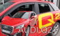 Heko Déflecteurs de ventanilla arrière pour Audi Q2 5D 2016-2023 (Ensemble) de couleur fumée transparent