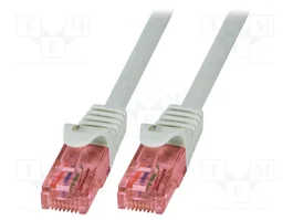 LOGILINK Cordon de raccordement Cat 6 U/UTP RJ45 1,5m gris