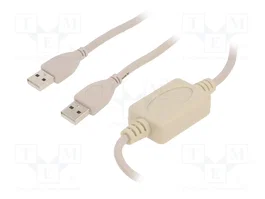 GEMBIRD Câble USB 2.0 A vers A, 1,8m, blanc