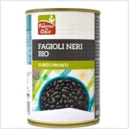 LA FINESTRA SUL CIELO Haricots Noirs en Conserve 400g Bio