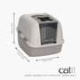 Catit AirSift Jumbo Bac à litière avec système de filtration
