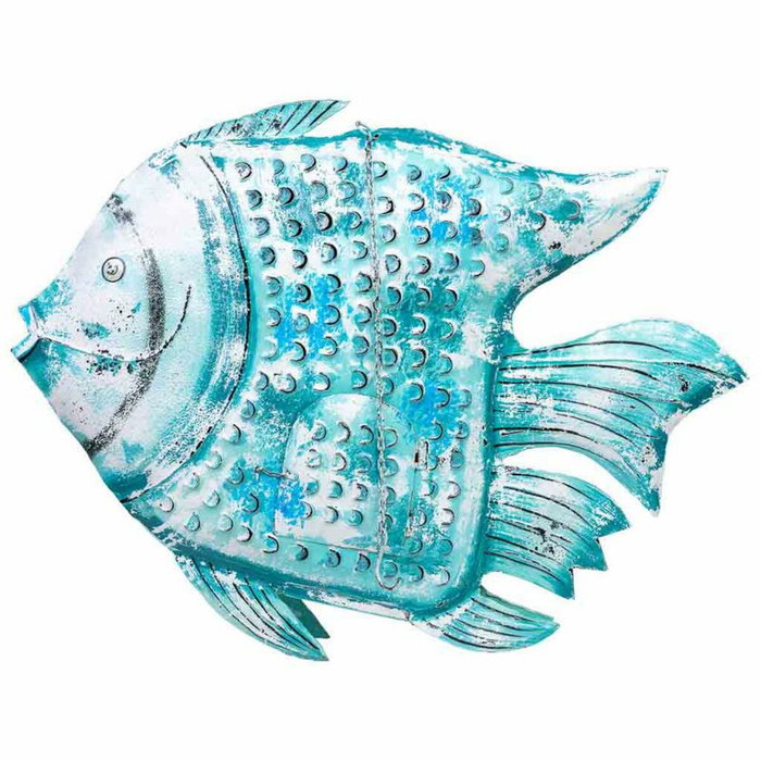 Bougeoir Alexandra House Living Bleu Bois de manguier 15 x 83 x 107 cm Poisson Bougeoir Alexandra House Living Bleu Bois de manguier 15 x 83 x 107 cm Poisson