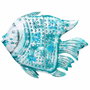 Bougeoir Alexandra House Living Bleu Bois de manguier 15 x 83 x 107 cm Poisson