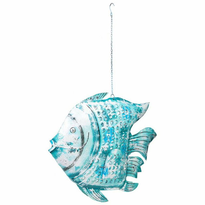 Bougeoir Alexandra House Living Bleu Bois de manguier 15 x 83 x 107 cm Poisson Bougeoir Alexandra House Living Bleu Bois de manguier 15 x 83 x 107 cm Poisson