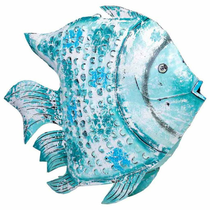 Bougeoir Alexandra House Living Bleu Bois de manguier 15 x 83 x 107 cm Poisson Bougeoir Alexandra House Living Bleu Bois de manguier 15 x 83 x 107 cm Poisson