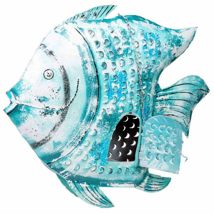 Bougeoir Alexandra House Living Bleu Bois de manguier 15 x 83 x 107 cm Poisson Bougeoir Alexandra House Living Bleu Bois de manguier 15 x 83 x 107 cm Poisson