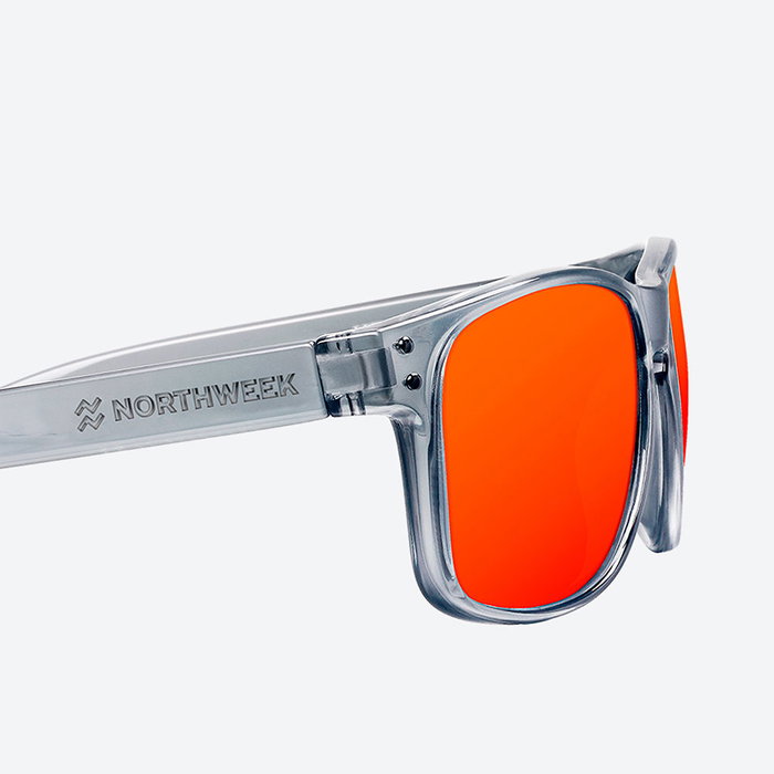 Northweek Lunettes de Soleil BOLD BRIGHT GREY Polarisées Unisexe Gris