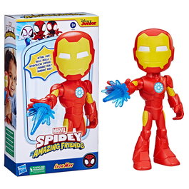 Hasbro - Figurine de super-héros Iron Man de 22.5 cm avec licence Marvel - Version multilingue (Français, Anglais, Allemand, Italien, Portugais, Espagnol) - Référence F6164