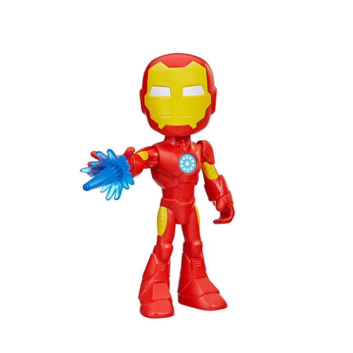 Hasbro - Figurine de super-héros Iron Man de 22.5 cm avec licence Marvel - Version multilingue (Français, Anglais, Allemand, Italien, Portugais, Espagnol) - Référence F6164