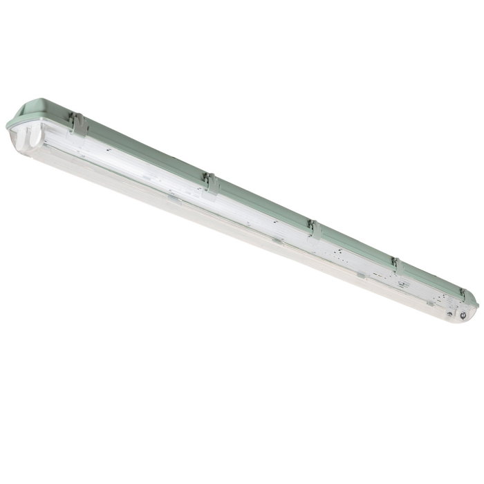 Luminaire étanche IP65 pour 2 x tubes LED T8 120cm ABS/PC Gris Luminaire étanche IP65 pour 2 x tubes LED T8 120cm ABS/PC Gris