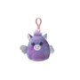 Creaciones Llopis Porte-clés 4 animaux assortis colorés 12 cm - Jouet en polyester pour enfant dès 36 mois