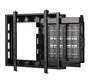 B-Tech BT7883 Support mural pour écran plat avec tiroir coulissant de rangement AV, noir