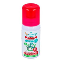 PURESSENTIEL Spray Anti-Pic Répulsif et Apaisant Bébé 60ml