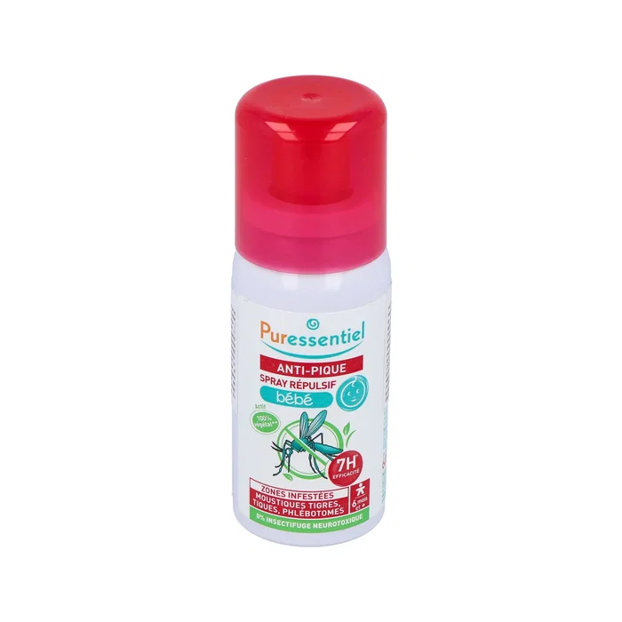 Puressentiel Spray Anti-Pic répulsif et apaisant bébé 60 ml Puressentiel Spray Anti-Pic répulsif et apaisant bébé 60 ml