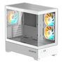 Boîtier ATX semi-tour Gigabyte C201 PANORAMIC ICE Blanc
