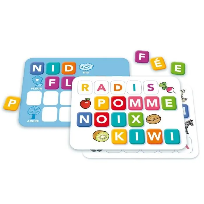 Nathan La Petite Ecole - Les Mots, jeu éducatif d'association de lettres et mots pour enfants à partir de 4 ans