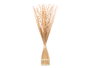 Giftdecor Ramillette Carrée Naturelle en Matière Végétale Séchée 14x100x10 cm (Set de 4)