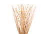 Giftdecor Ramillette Carrée Naturelle en Matière Végétale Séchée 14x100x10 cm (Set de 4)