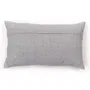 Today - Coussin brodé Capucine, housse en coton 100% avec broderie HOME et finition dentelle, 30 x 50 cm, déhoussable, gamme Charme