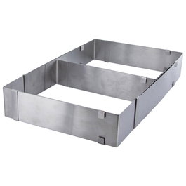 Cuisy Moule extensible avec séparateur en acier inoxydable