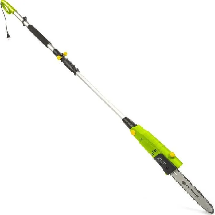 Fieldmann FZP 6005-E Tronçonneuse Électrique 600 W avec Guide-Chaîne 25 cm et Manche Télescopique Réglable (220-280 cm) - Idéale Taille et Élagage