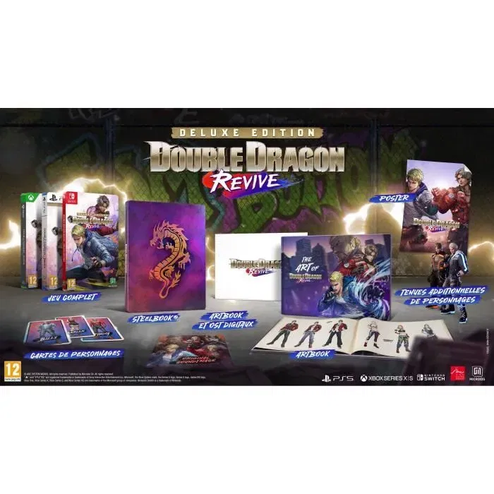 Microids Double Dragon Revive - Edition Deluxe - Jeu d'action rétro pour 1 à 2 joueurs - Nintendo Switch Microids Double Dragon Revive - Edition Deluxe - Jeu d'action rétro pour 1 à 2 joueurs - Nintendo Switch