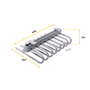 Emuca Porte-pantalons extractible, Droite, Peint en aluminium