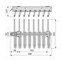 Emuca Porte-pantalons extractible, Droite, Peint en aluminium