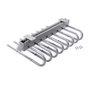 Emuca Porte-pantalons extractible, Droite, Peint en aluminium