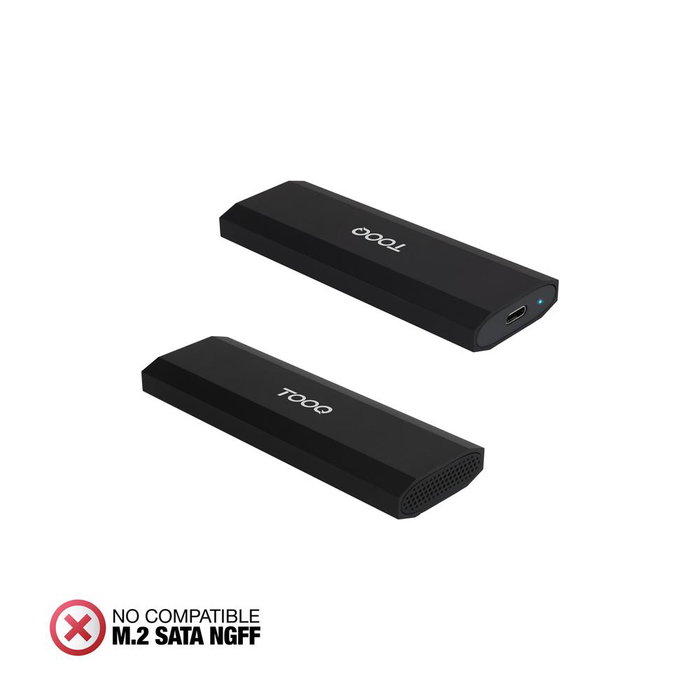 Tooq Carcasse de disque dur externe TQE - 2231B pour SSD M.2 NVMe PCIe, Noir