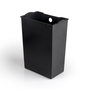 Emuca Bac de tri sélectif a compartiments Recycle, ouverture du couvercle par pédale, 1x12litres, Aluminium, Peint en blanc