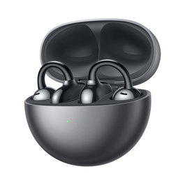 Huawei FreeClip - Casque audio True Wireless sans fil Bluetooth avec crochets auriculaires pour appels et musique - Recharge USB Type-C - Noir