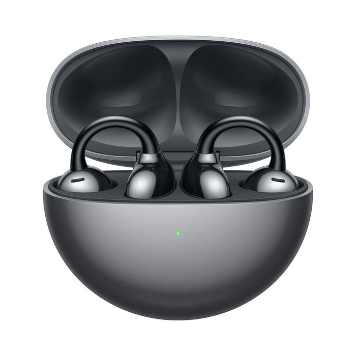 Huawei FreeClip - Casque audio True Wireless sans fil Bluetooth avec crochets auriculaires pour appels et musique - Recharge USB Type-C - Noir