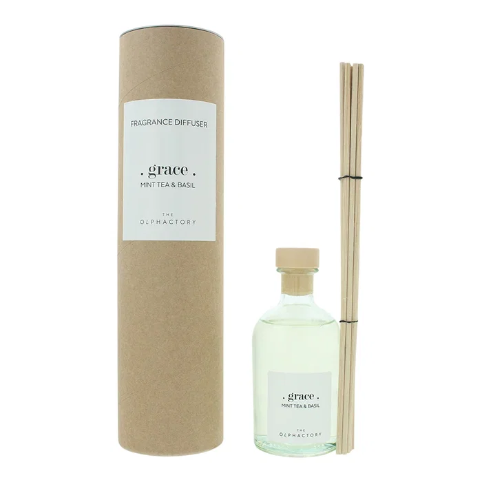 The Olphactory Diffuseur de parfum à roseaux Grace Mint Tea & Basil 100 ml The Olphactory Diffuseur de parfum à roseaux Grace Mint Tea & Basil 100 ml