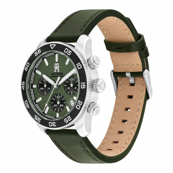 Tommy Hilfiger 1792188 - Montre analogique homme avec bracelet vert