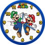 KIDS LICENSING - Horloge murale Super Mario Bros, décoration chambre, 25 cm