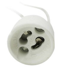 Silver Electronic Porte-Lampe GU10 230V avec câble 15 cm