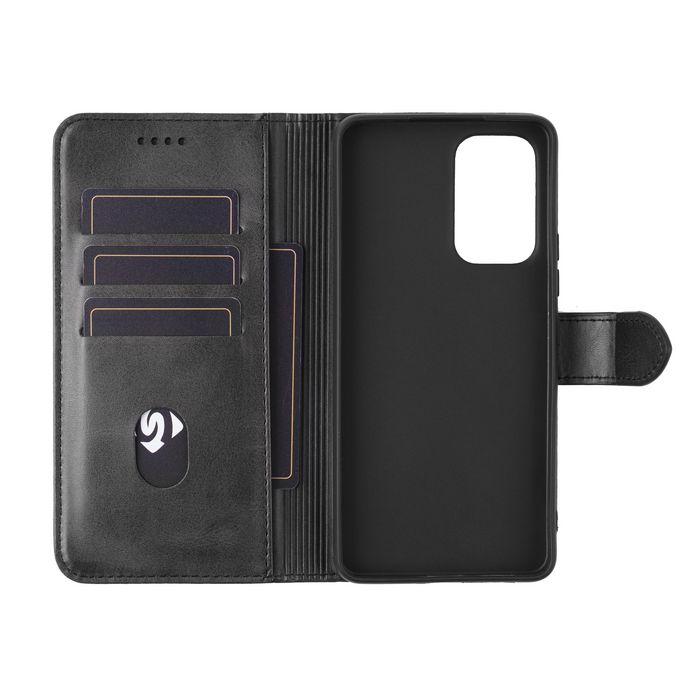 eSTUFF Étui portefeuille WALES PU pour Samsung Galaxy A53 5G - Noir