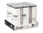 Vivalto Boîte Rectangulaire en Borosilicate 1,8L avec Couvercle en Acier 22x22x8 cm (Set de 12)